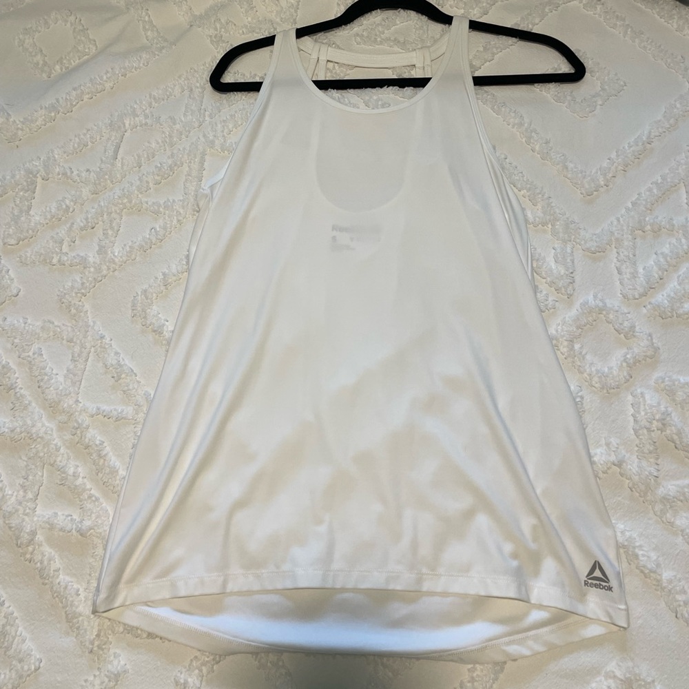 Reebok white workout tank